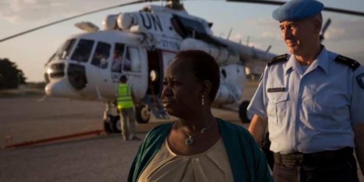 Kasaï central : Bintou Keita est arrivée à Kananga