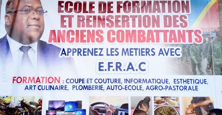Kinshasa : inauguration de l&rsquo;école de formation et de réinsertion des anciens combattants