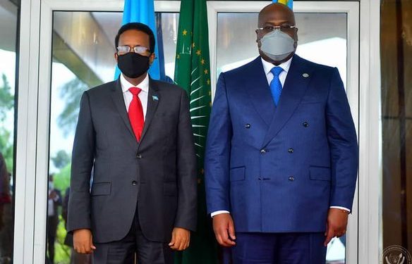 UA : fin de la visite du Président somalien Mohamed Abdullahi Mohamed à Kinshasa
