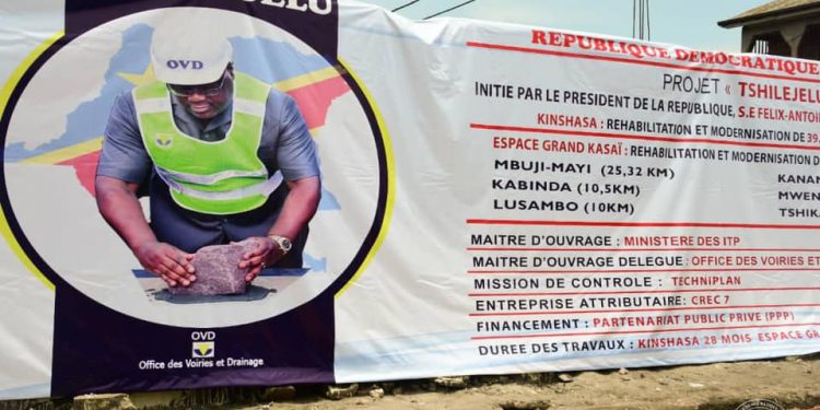 Infrastructures routières: F. Tshisekedi a lancé le projet pilote « Tshilejelu »