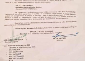 RDC : Gentiny Ngobila indésirable à l’Association congolaise des Banques