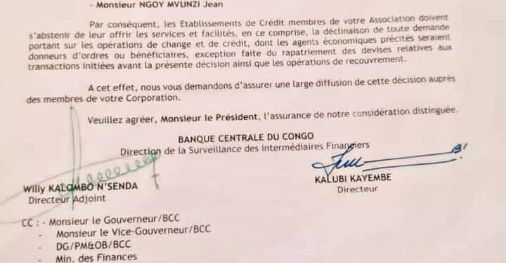 RDC : Gentiny Ngobila indésirable à l’Association congolaise des Banques