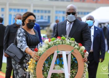 Kinshasa : le couple Tshisekedi honore la mémoire de Kitenge Yesu