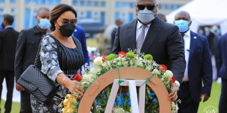Kinshasa : le couple Tshisekedi honore la mémoire de Kitenge Yesu