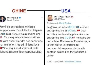 Mines : une guerre ouverte Chine – Etats-Unis d’Amérique sur le sol congolais