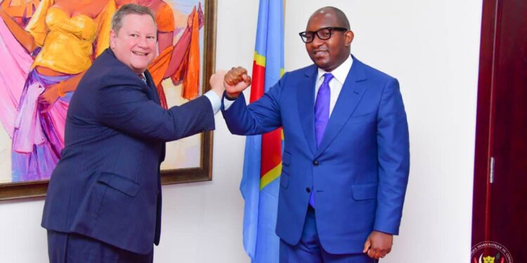 RDC : élections, COP26 et sécurité au centre des échanges entre Jean-Michel Sama Lukonde et  Mike Hammer