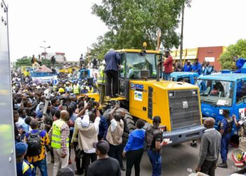 Voirie : Sama Lukonde lance les travaux du projet Kinshasa « zéro trou »