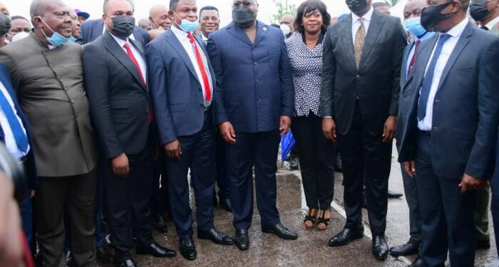 Kinshasa : visite de compassion de Félix Tshisekedi au marché de la liberté à Masina