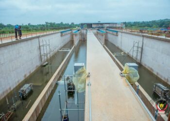 Amélioration de la desserte en eau potable, Sama Lukonde jeudi à la nouvelle usine de la Régideso à Kinshasa /Lemba Imbu
