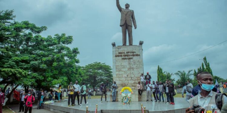 17 janvier 2022 : Jean-Michel Sama Lukonde honore la mémoire de Patrice Emery Lumumba