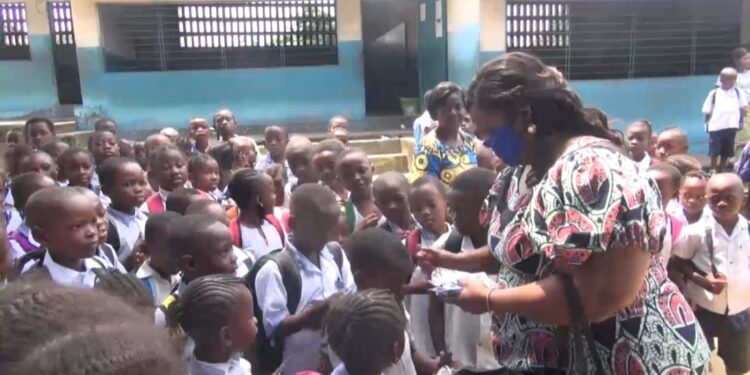 Kinshasa : Christine Feza Motema en campagne de sensibilisation contre la covid-19