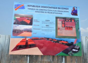Promotion de la pêche locale : Sama Lukonde en visite d&rsquo;inspection  des travaux de construction d&rsquo;un Débarcadère à Kinkole