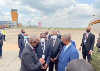 Primature : Sama Lukonde a accueilli João Lourenço et Yoweri Museveni  à Kinshasa pour l&rsquo;évaluation de l&rsquo;accord cadre d&rsquo;Addis-Abeba