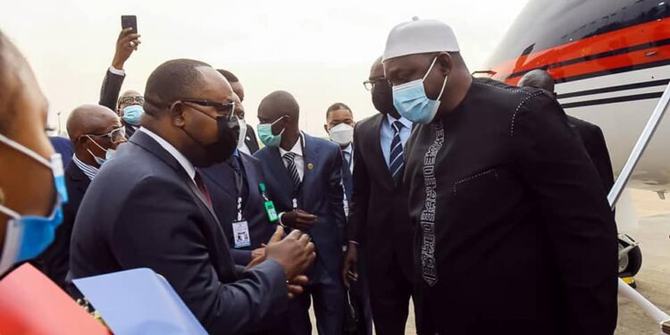 RDC-Gambie : le Président Adama Barrow depuis cet après-midi à Kinshasa