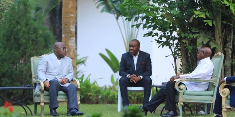 Coopération : tête-à-tête Félix Tshisekedi – Yoweri Museveni au Congo-Brazzaville