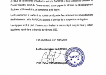 ESU: Les professeurs acceptent enfin de suspendre la grève