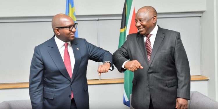 RSA-RDC : Cyril Ramaphosa et Jean-Michel Sama Lukonde  pour le renforcement de la coopération économique