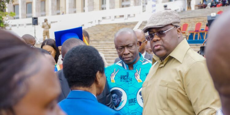 UDPS : la présence très remarquable du SG Augustin Kabuya à la remise des véhicules aux professeurs