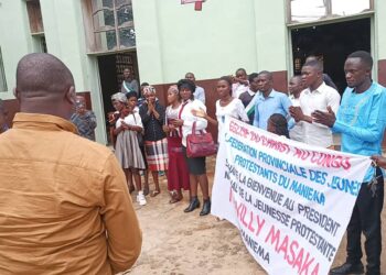 Eglise du Christ au Congo : le président national des jeunes protestants, Me Willy Masaka séjourne au Maniema