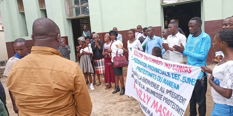 Eglise du Christ au Congo : le président national des jeunes protestants, Me Willy Masaka séjourne au Maniema