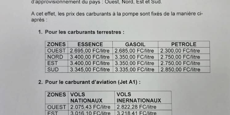 Hydrocarbures : le litre d’essence en hausse dès ce samedi