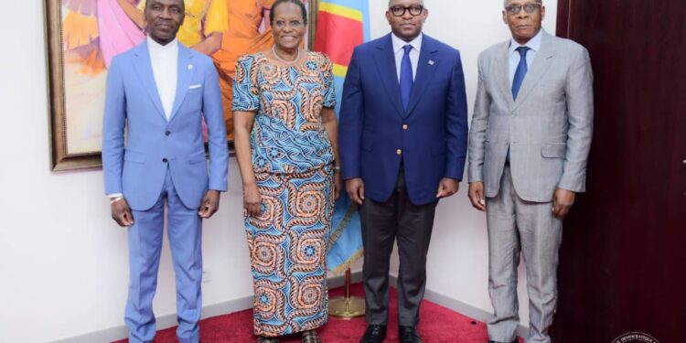 Cop-27:la présidente du CESE Congo Brazzaville chez  le Premier Ministre Sama Lukonde