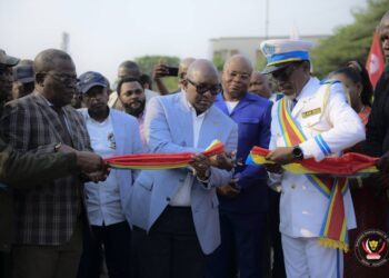 Programme « Kinshasa zéro trou » : Sama Lukonde inaugure le pont Lemba-Matete sur l&rsquo;avenue Mobutu