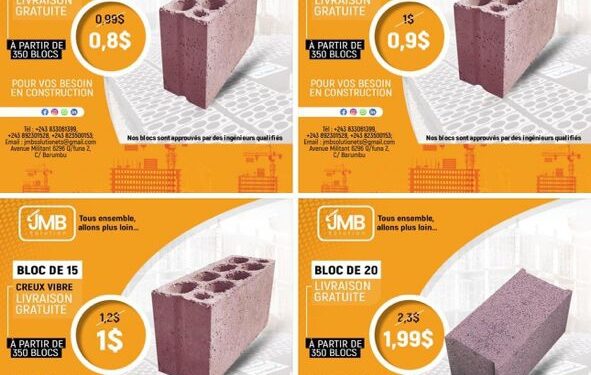 Kinshasa :  »JMB Solution Ets » au chevet des constructeurs congolais