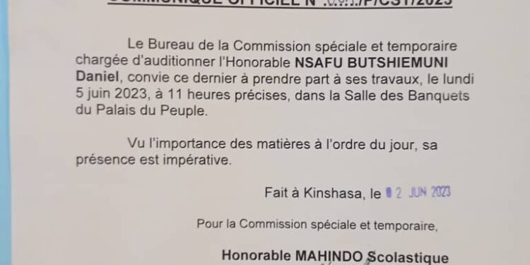 Assemblée nationale : Daniel Safu devant une commission ad hoc ce lundi 5 juin