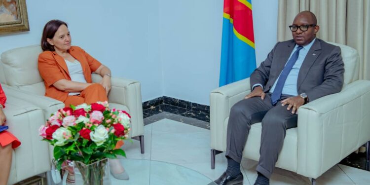 RDC – Belgique : coopération et développement au menu des échanges entre Sama Lukonde et Roxane de Birderling 