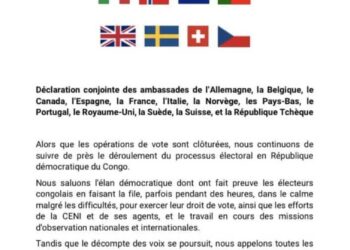 Urgent: les Occidentaux saluent la tenue des élections en RDC