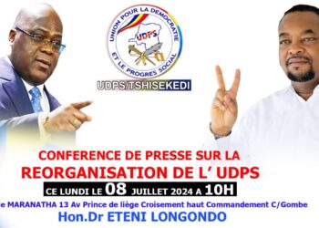Politique : «la réorganisation de l&rsquo;UDPS», thème d&rsquo;une conférence de presse ce lundi à Kinshasa 