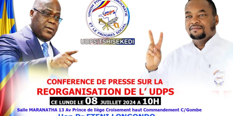 Politique : «la réorganisation de l&rsquo;UDPS», thème d&rsquo;une conférence de presse ce lundi à Kinshasa 