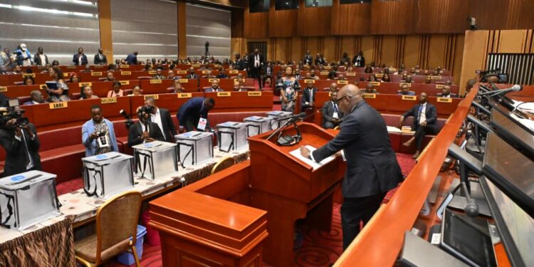 Campagne /Présidence Sénat : Sama Lukonde prône des valeurs derrière la vision de Félix Tshisekedi