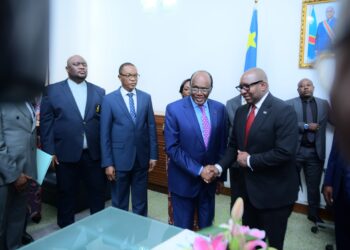 Sénat : Pascal Kinduelo passe le flambeau à Sama Lukonde 