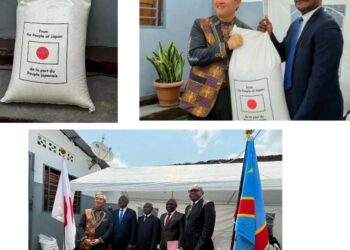 Sécurité alimentaire : 130 mille sacs de riz  »Don du Japon » sur le marché congolais