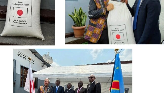 Sécurité alimentaire : 130 mille sacs de riz  »Don du Japon » sur le marché congolais